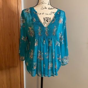 Boho sheer top